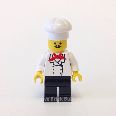 LEGO Minifigure-Chef - Black Legs, Moustache-Town / Classic Town-CHEF007-Creative Brick Builders